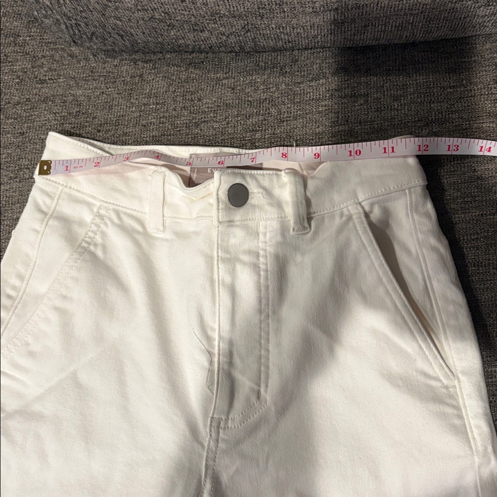 Everlane Cream High-Waist Trousers - Picture 4 of 6